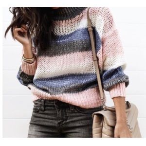 Tularosa Stripped Peace Sweater